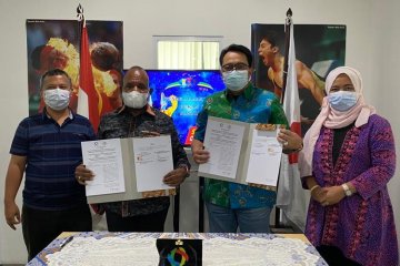 Kerjasama pengelolaan dana komersial Perparnas XVI Papua resmi diteken