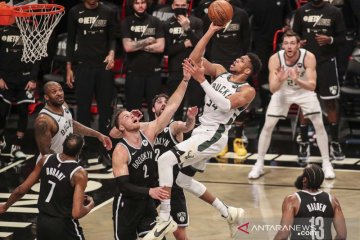 NBA Playoffs: Milwaukee Bucks kalahkan Brooklyn Nets 115-111