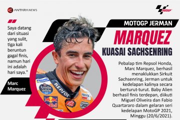 MotoGP Jerman: Marquez kuasai Sachsenring