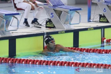 Tim renang Indonesia latihan di Tokyo Aquatics Center jelang Olimpiade