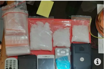 Polda Lampung menangkap dua tersangka pemilik sabu-sabu 200 gram