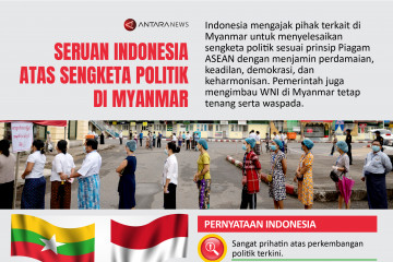 Seruan Indonesia atas sengketa politik di Myanmar