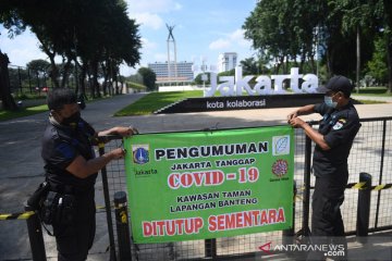 Taman-taman kota di Jakarta kembali ditutup