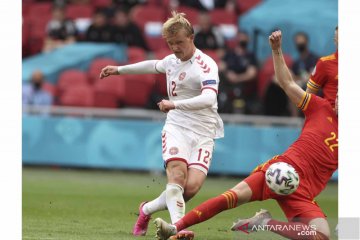 Euro 2020: Denmark unggul 1-0 atas Wales hingga babak pertama