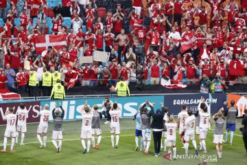 Menang besar 4-0,  Denmark ke perempatfinal Euro 2020