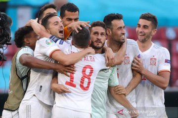 Drama 8 gol antar Spanyol ke perempatfinal Euro 2020