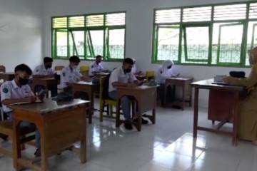 Sekolah di Kendari terapkan prokes ketat saat UAS