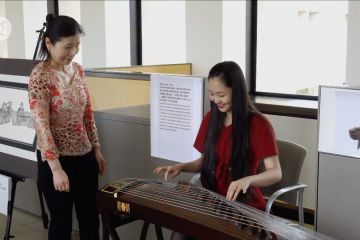 Berbagai alat musik tradisional Asia dipamerkan di Dallas, AS