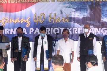 Kenang 40 hari tenggelamnya Nanggala-402, Lantamal III gelar doa bersama