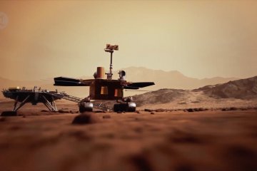 Video animasi wahana penjelajah Mars Zhurong beroperasi Planet Merah