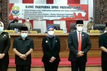 DPRD Jambi umumkan penetapan Gubernur dan Wakil Gubernur terpilih