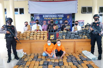 Polres Gayo Lues gagalkan peredaran 195 kilogram ganja