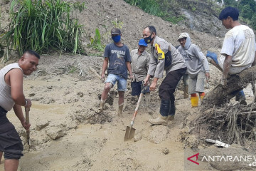 Longsor, jalan trans Provinsi Palu-Kulawi tak bisa dilalui