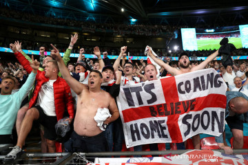 Football's Coming Home berkumandang usai Inggris pastikan ke final Euro 2020