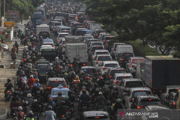 Kemacetan parah di Margonda Depok imbas penyekatan PPKM Darurat menuju Jakarta