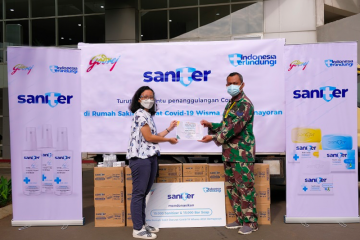 Wisma Atlet terima puluhan ribu sabun & hand sanitizer