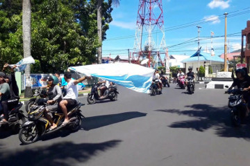 Polisi membubarkan konvoi pendukung Timnas Argentina di Ternate