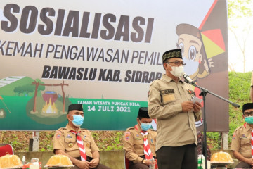 Bawaslu Sulsel libatkan Pramuka awasi pemilu