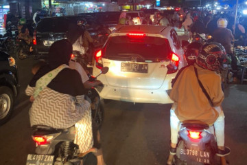 Sejumlah jalan utama Banda Aceh macet di malam takbiran Idul Adha