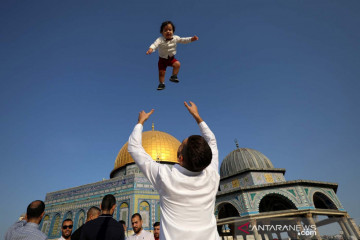 Warga Palestina rayakan Idul Adha di Kota Tua Yerusalem