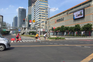 Jalan protokol Jakarta Pusat lengang saat Idul Adha