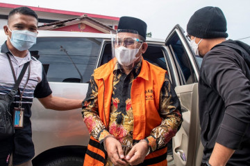 Bupati Muara Enim nonaktif Juarsah mendekam di Rutan Palembang