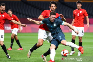 Sepak bola Olimpiade Tokyo : Argentina menang tipis atas Mesir