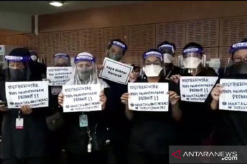 Sejumlah dokter kontrak di RS Malaysia gelar unjuk rasa