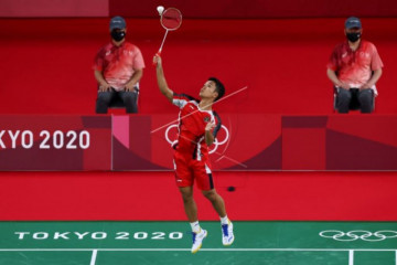 Anthony Ginting berhasil mengalahkan Gergely Krausz