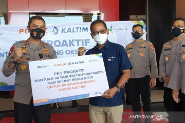 PKT salurkan 30 tabung oksigen medis ke RS Bhayangkara Balikpapan