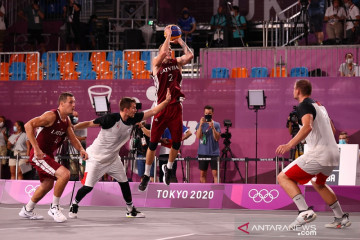 Latvia menangi laga sengit kontra Rusia untuk emas 3x3 putra Olimpiade