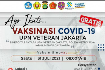 UPN Veteran Jakarta gandeng Polda Metro gelar vaksinasi untuk umum