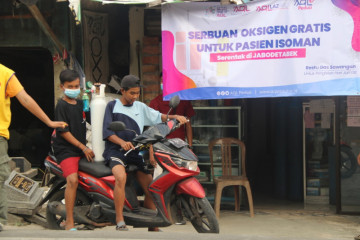 AQL bagikan oksigen medis gratis bagi pasien Isoman di Jabodetabek