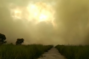Kabut asap mulai selimuti Banjarbaru, Kalsel