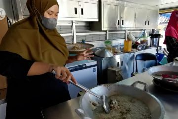 Dukung PPKM, Dinsos Pandeglang dirikan dapur umum