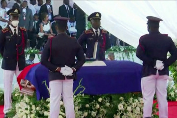 Pemakaman Presiden Haiti Moise berlangsung di Cap Haitien