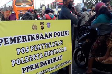 7 Posko penyekatan di Denpasar dijaga ketat