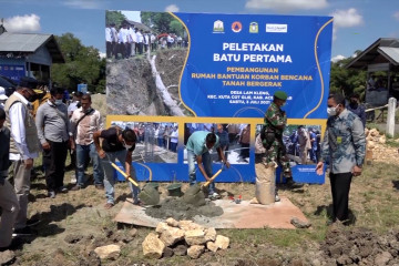 Pemerintah Aceh bangun 18 unit rumah untuk korban tanah bergerak