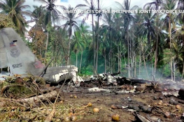 Sedikitnya 45 tewas dalam kecelakaan pesawat Angkatan Udara Filipina