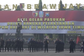 Ribuan personel siap sukseskan PPKM Darurat di Jatim