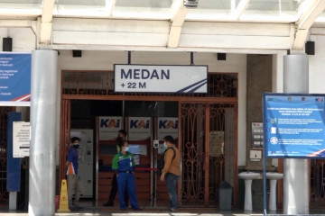 PPKM Darurat sukses turunkan mobilitas masyarakat di Stasiun KA Medan