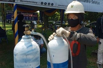 PT Pusri Palembang sediakan layanan pengisian tabung oksigen gratis