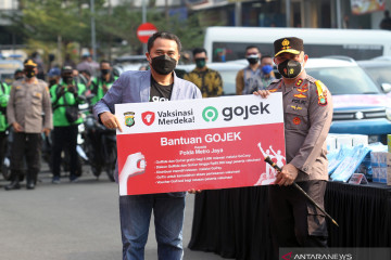 Polda Metro Jaya, Gojek siap sukseskan vaksinasi 3 juta warga Jakarta