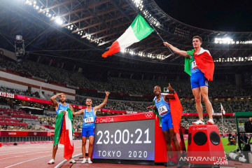 Italia rebut emas lari estafet putra 4 x 100m