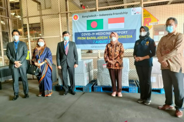 Indonesia terima bantuan obat-obatan COVID-19 dari Bangladesh