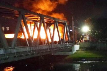 Lagi, permukiman padat penduduk di Grogol Petamburan terbakar