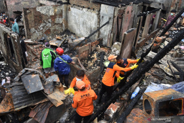 Pasca kebakaran di Grogol Petamburan