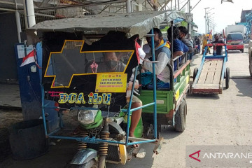 Odong-odong jemput ABK di dermaga Pelabuhan Muara Angke ikut vaksinasi