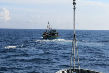 KRI Kerambit-627 tangkap kapal ikan Vietnam di laut Natuna Utara