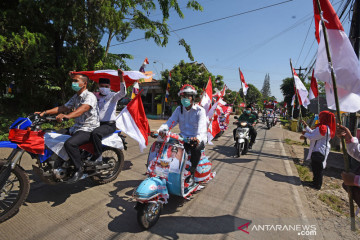 Gerakan pengibaran 1.000 bendera Merah Putih di Serang